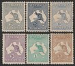 Set 2d grey to 2/- brown. F-VF M, 2/- small thin. SG 24-29 cat &pound;1740 = A$3480. ACSC cat $3250. (6) (P)