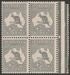 2d Silver-grey Die IIA marginal blk of 4. F-VF MUH. SG 35d cat &pound;280, should be at least double, &pound;560 MUH. ACSC 8A cat $900. (4) (P)