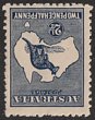 2&frac12;d Deep blue wmk inverted. Fresh F M, rough perfs at top. SG 36w cat &pound;170. ACSC 11Ba cat $375. (P)