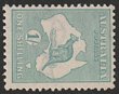 1/- Dull Yellowish green Die IIB, wmk sideways. F-VF MUH. SG 40ba. ACSC 33Daa cat $375. (P)