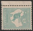1/- Dull blue-green, wmk sideways. VF MUH, darker gum. SG 40ba. ACSC 33aa cat $375.