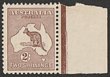 2/- Brown, right marginal. VF MUH. SG 41. ACSC 37A cat $2500. (P)