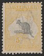 5/- Grey & pale yellow. M, regummed (UH). SG 42. ACSC 44D cat $475 as Mint. (P)