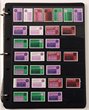 91 · 1971 Christmas 7c hoard in cream or white paper inc sets of 7 (18) & blks of 7 (32) in various positions, some blks have marginal selvedge, several sheet numbers with various listed varieties. Fresh VF MUH. SG 498-504 cat &pound;450+. ACSC 572-585 cat $1200+. (280)